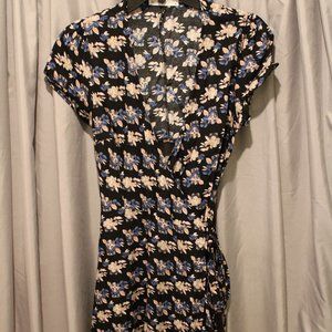 Bobbi Rocco Floral Mini Wrap Dress